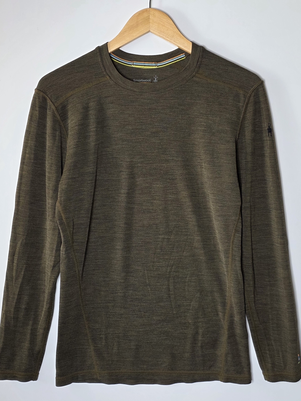 Smartwool 100% Merino Wool base layer Long sleeve green Men's size Small